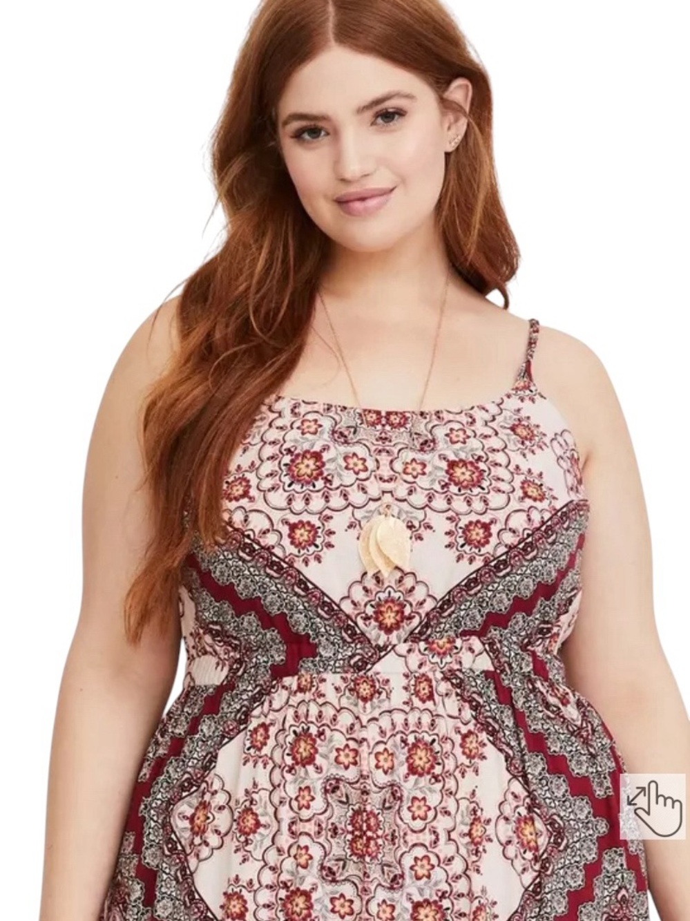 Torrid Challis Tiered Maxi Dress Cottagecore Fairy boho vacation sun done - Picture 3 of 11
